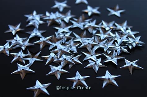 Silver Star Sequins 50 Pcs Inspire Create