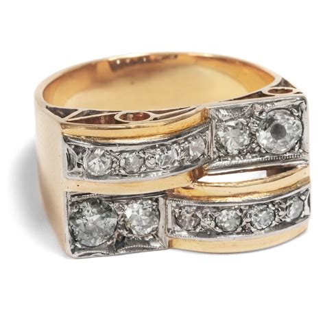 Ring Des Late Art D Co Diamonds In Gold Platinum Er Years