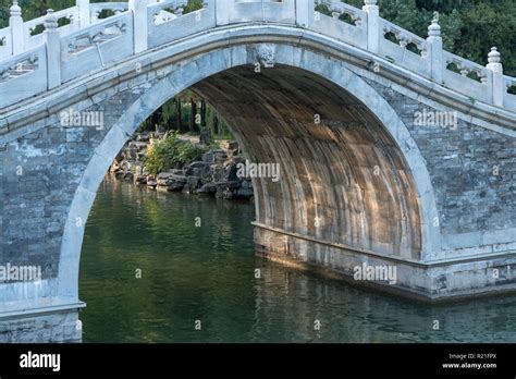 Arched Bridge At Summer Palace Outside Beijing China Stock Photo Alamy
