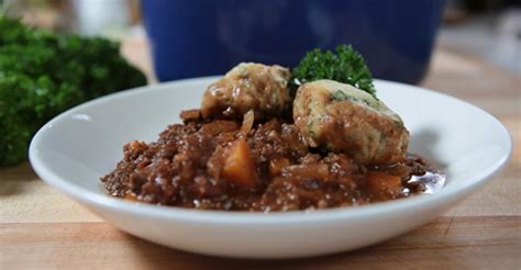 The Hairy Bikers Savoury Mince And Dumplings Recipe On Hairy Bikers