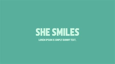 She Smiles Font Download Free For Desktop And Webfont