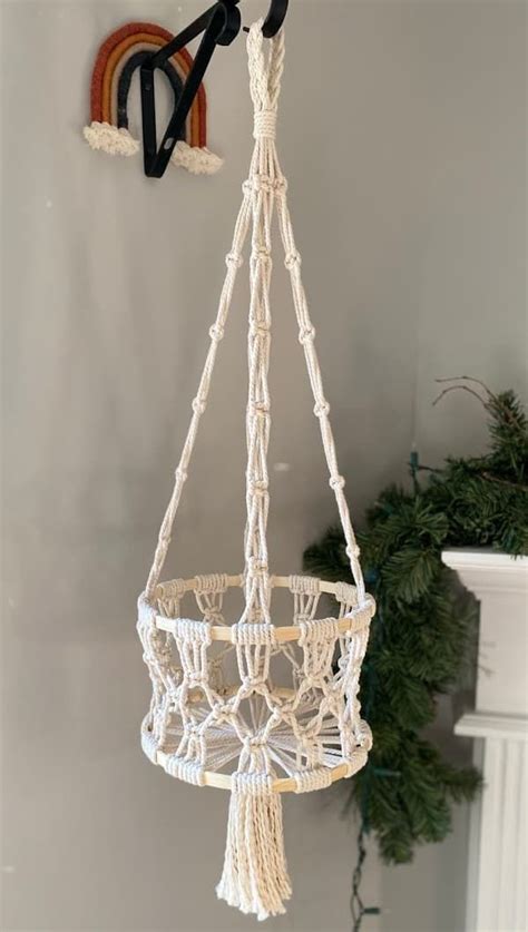 Diy Macrame Hanging Fruit Basket Easy Tutorial Video Diy Macrame Plant Hanger Pattern