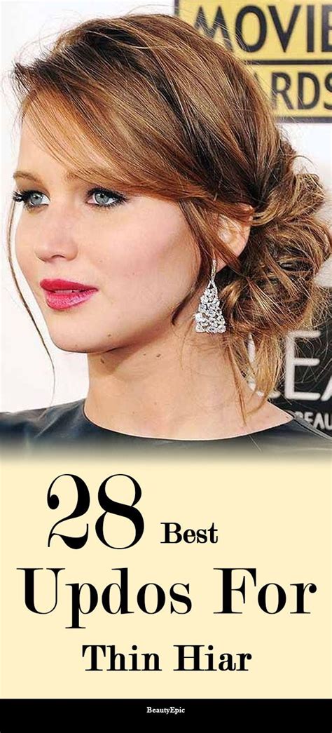 28 Classy Updos For Thin Hair Ideas To Inspire You Short Thin Hair