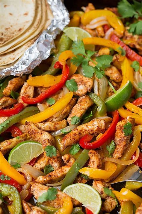 Easy Chicken Fajitas {oven Baked On Sheet Pan } Cooking Classy