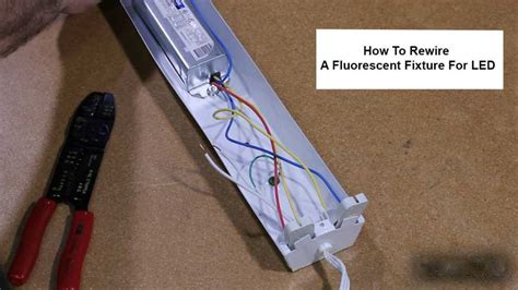 How To Rewire A Fluorescent Fixture For Led Saazs