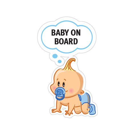 Printed Vinyl Baby On Board Sign Stickers Factory