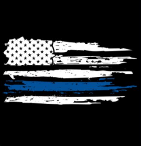 Distressed Blue Lives Matter Shirt