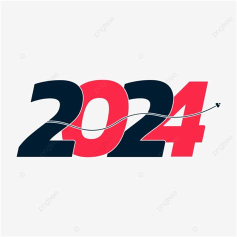 2024 Illustration Vectorielle élégante Png 2024 2024 Nouvel An 2024