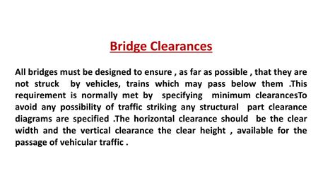 Transportation Engineering Ii U 3 L 7 Bridge Clearances And Freeboard