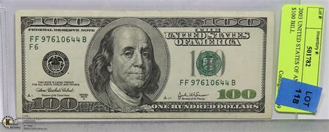 2003 United States Of America 100 Bill Kastner Auctions