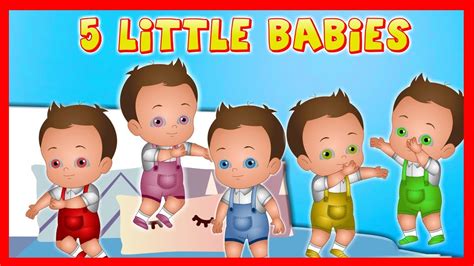 Five Little Babies Jumping On The Bed Rhymes For Children Budatha