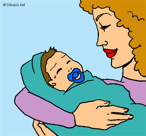 Dibujo De Madre Con Su Bebe Ii Pintado Por Mama En Dibujos