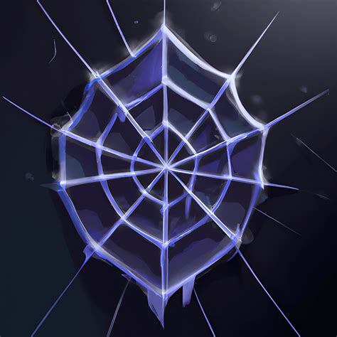 Spider Web Rpg Icon Hyper Realistic Intricate Detail Illustration
