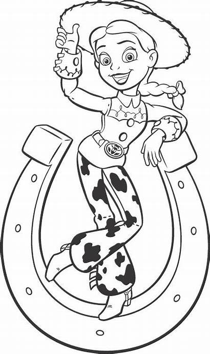 Coloring Toy Story Pages Jessie