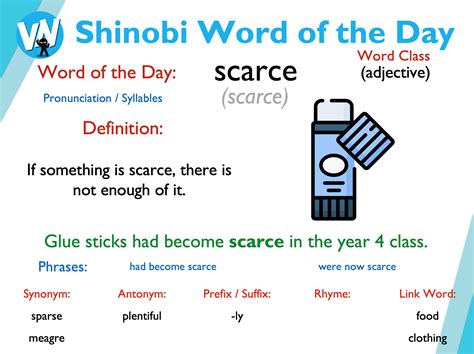 Tuesdays Shinobi Word Of The Day Vocabulary Ninja