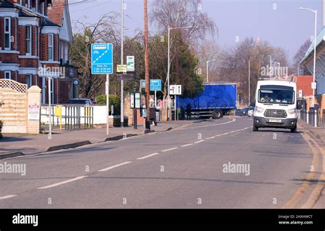 Main Road In West Bridgford Nottingham Stock Photo Alamy