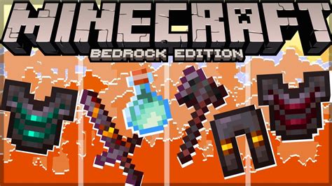 Addon Do Upgraded Netherite Para Minecraft Bedrock Edition Feito Por