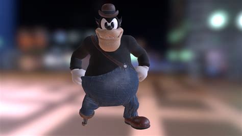 Epic Mickey Repainted Big Bad Pete Download Free 3d Model By Wed