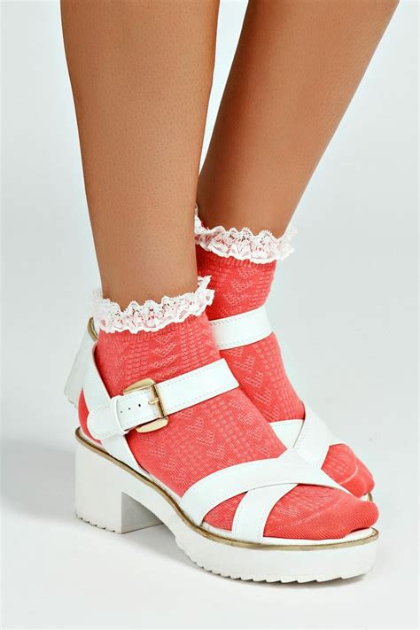Lola Frilly Ankle Sock Two Pack Heels And Socks Socks And Sandals