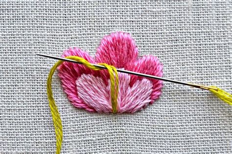 Satin Stitch Flower Embroidery Tutorial Nak