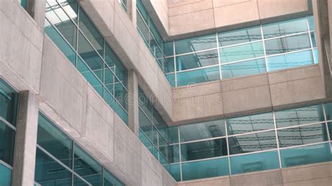 Glass Wall In The Modern Building Stock Photo Image Of Finance