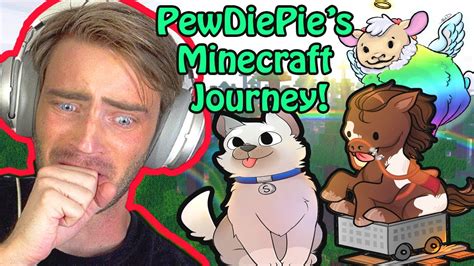 Pewdiepies Entire Minecraft Journey Episode 1 48 The End Youtube