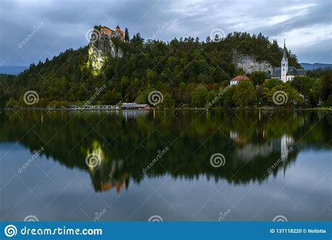Beautiful Mountain Lake Bled Scenery At Bled Lake In Slovenia Scene