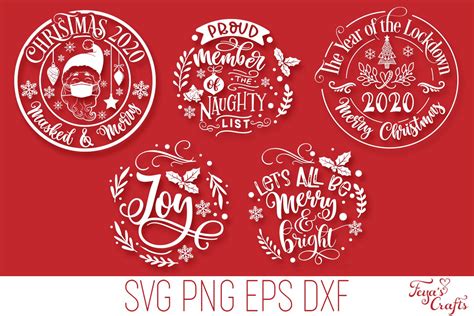 Round Christmas Ornaments Svg Pack Round Sign Svg Cricut 961429