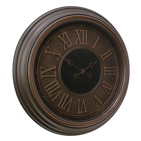 Kiera Grace Genoa Oversized 23 In Wall Clock With Raised Numbers 2 In