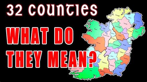 Names And Meaning Of All 32 Counties Of Ireland 🇮🇪 ☘️ Youtube