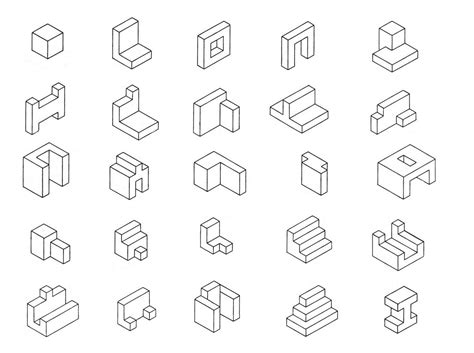 Pin By Koichi Nishi On Zb1 Isometric Shape Isometric Paper