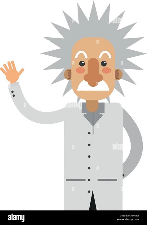 Albert Einstein Cartoon Icon Stock Vector Image And Art Alamy
