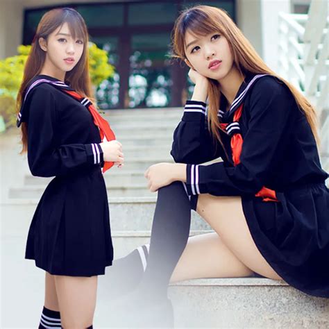 Teen Girls Jk Japanese School Student Uniform Sailor Dress Enma Anime