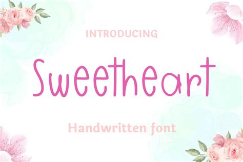 Sweetheart Font By Zikadoozz · Creative Fabrica