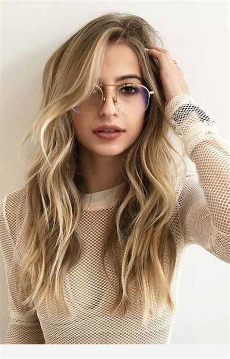 Amazing Glasses Blonde Hair Balayage Long Hair Long Layered Hair Layered Hair