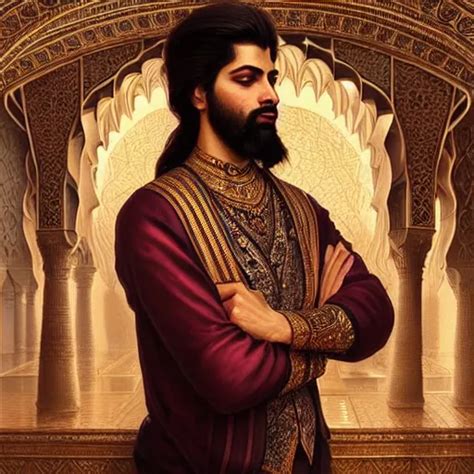 Beautiful Portrait Of A Persian Prince Who Is An Stable Diffusion