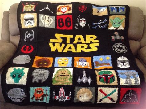 Handmade Crochet Star Wars Blanket Star Wars Crochet Handmade