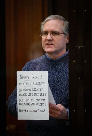 Us Citizen Paul Whelan Holds Sign Editorial Stock Photo Stock Image