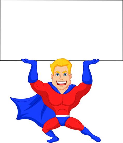 330 Comic Super Hero Holding Sign Stock Photos Pictures And Royalty