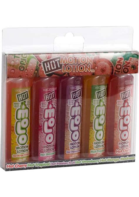 hot motion lotion flavored water based 1 ounce assorted 5 per pack from cherry pie online