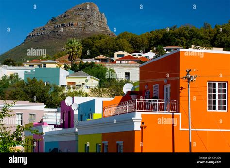 Colourful Houses Bo Kaap District Cape Town Western Cape South