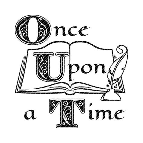 Once Upon A Time Fairy Tale Svg Png Clipart Design Vector Vinyl Graphics Cut Files Decal