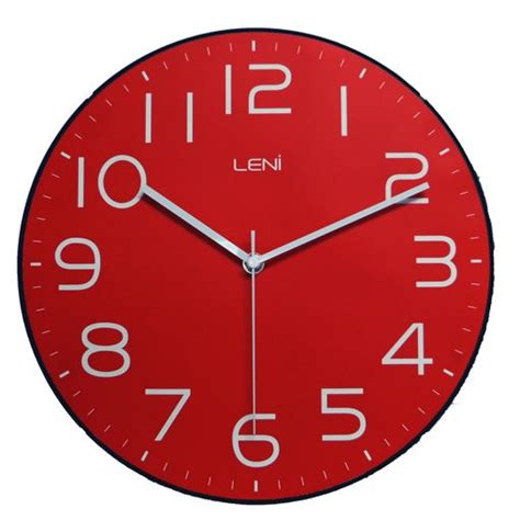 Buy Leni Classic Wall Clock Red Online Purely Wall Clocks