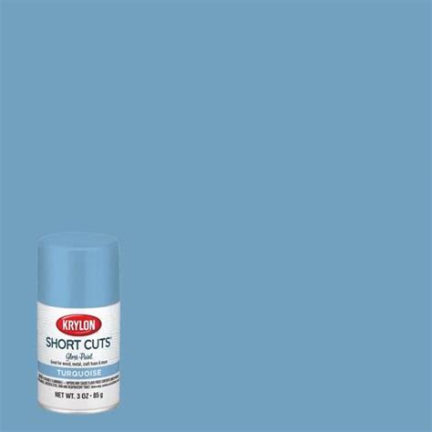 Krylon Scs 101 Spray Paint Short Cuts Gloss Turquoise 3 Oz Turquoise