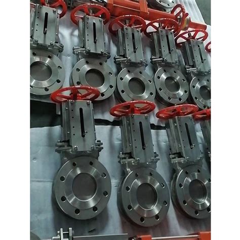 Stainless Steel Knife Gate Valve Handwheel And Pneumatic Actuator