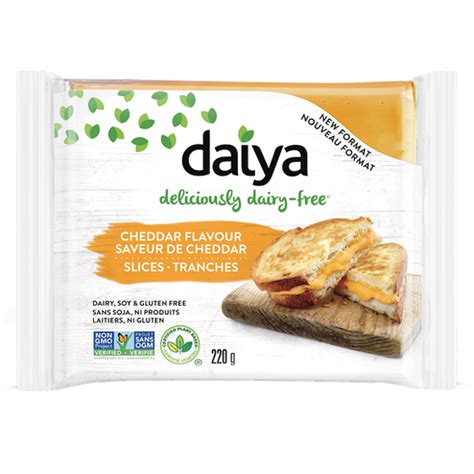 Daiya Deliciously Dairy Free Cheddar Style Slices 220 G Instacart