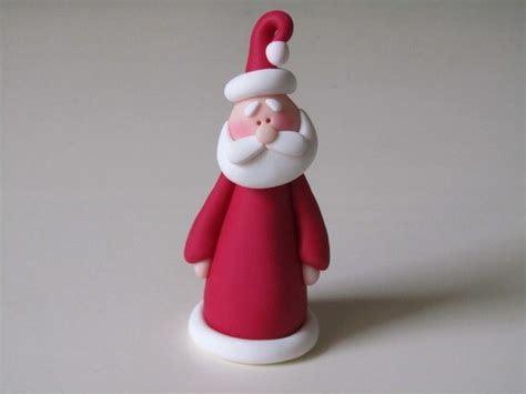 Whimsical Polymer Clay Christmas Santa