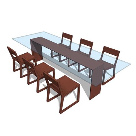Nice modern dining table and chairs set. Rotsen Glasstop Dining Table 10468 - $5.00 : Revit ...