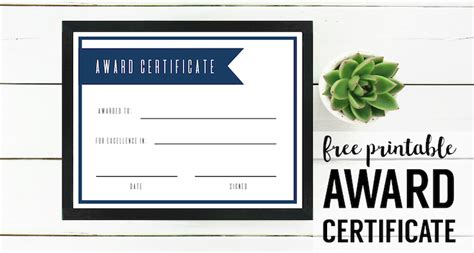 The free versions are available in.pdf format: Free Printable Award Certificate Template - Paper Trail Design