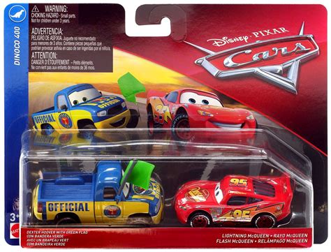 Disney Pixar Cars Cars 3 Dinoco 400 Dexter Hoover With Green Flag